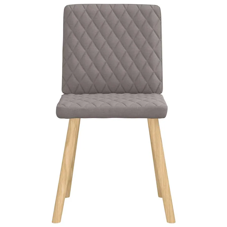 Chaises à manger lot de 6 taupe tissu - 4