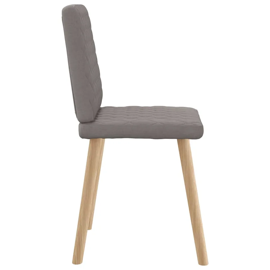 Chaises à manger lot de 6 taupe tissu - 5