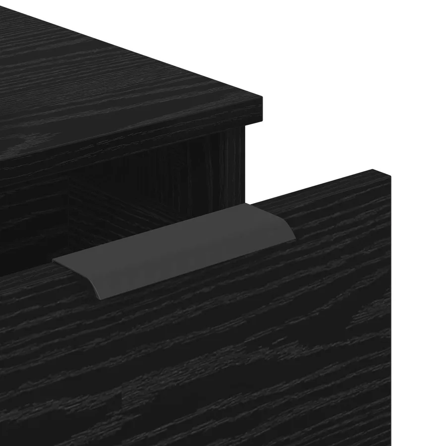 Buffet 3 pcs Chêne noir 181 x 30 x 70 cm Bois d'ingénierie - 11