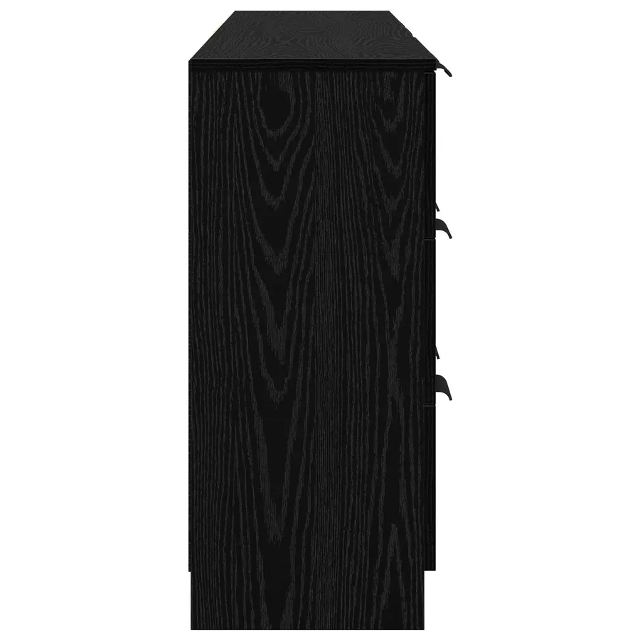 Buffet 3 pcs Chêne noir 181 x 30 x 70 cm Bois d'ingénierie - 9