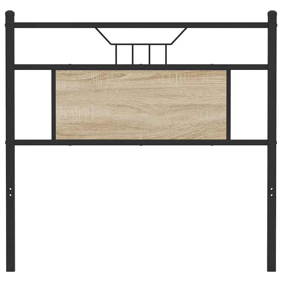 Tête de lit de remplacement chêne sonoma 80 cm bois d'ingénierie et acier - 4
