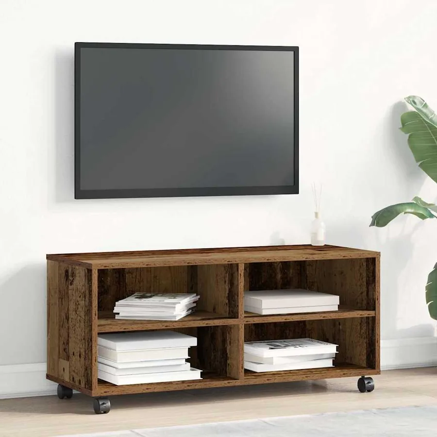 Meuble TV Marron 90 x 35 x 40,5 cm Bois d'ingénierie