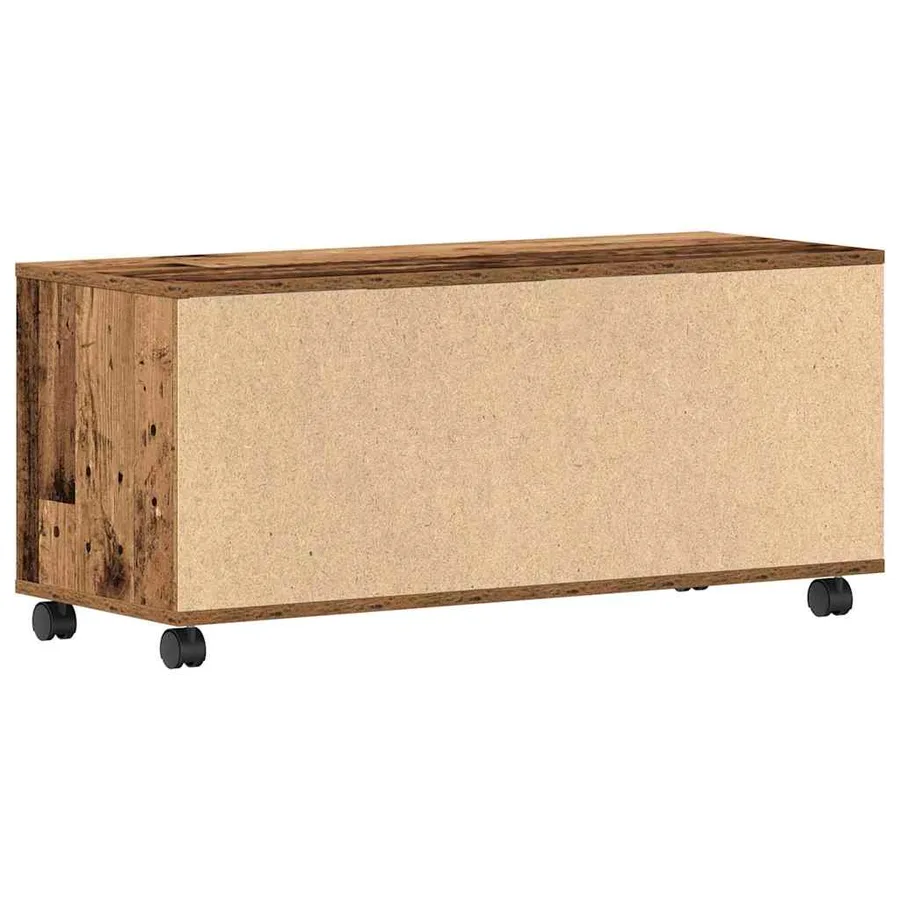 Meuble TV Marron 90 x 35 x 40,5 cm Bois d'ingénierie - 7