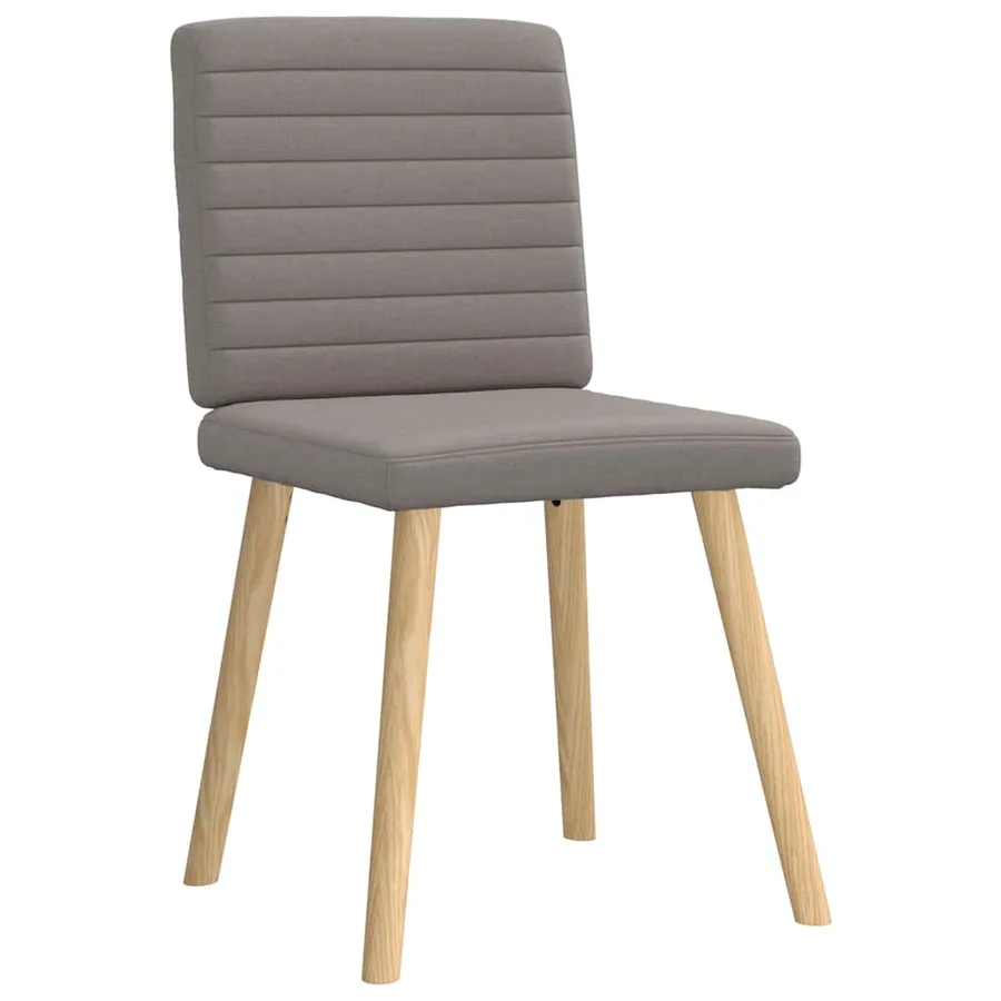 Chaises à manger lot de 4 taupe tissu - 3