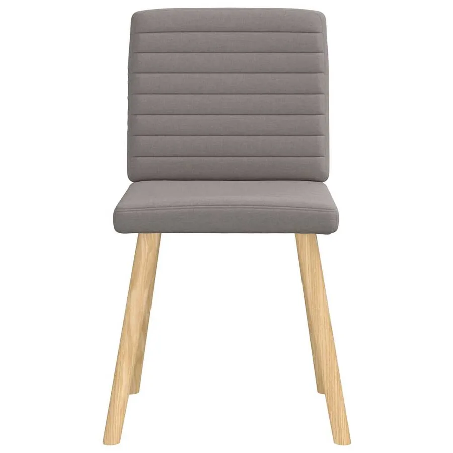 Chaises à manger lot de 4 taupe tissu - 4