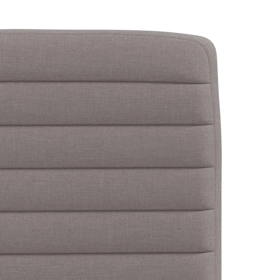 Chaises à manger lot de 4 taupe tissu - 7
