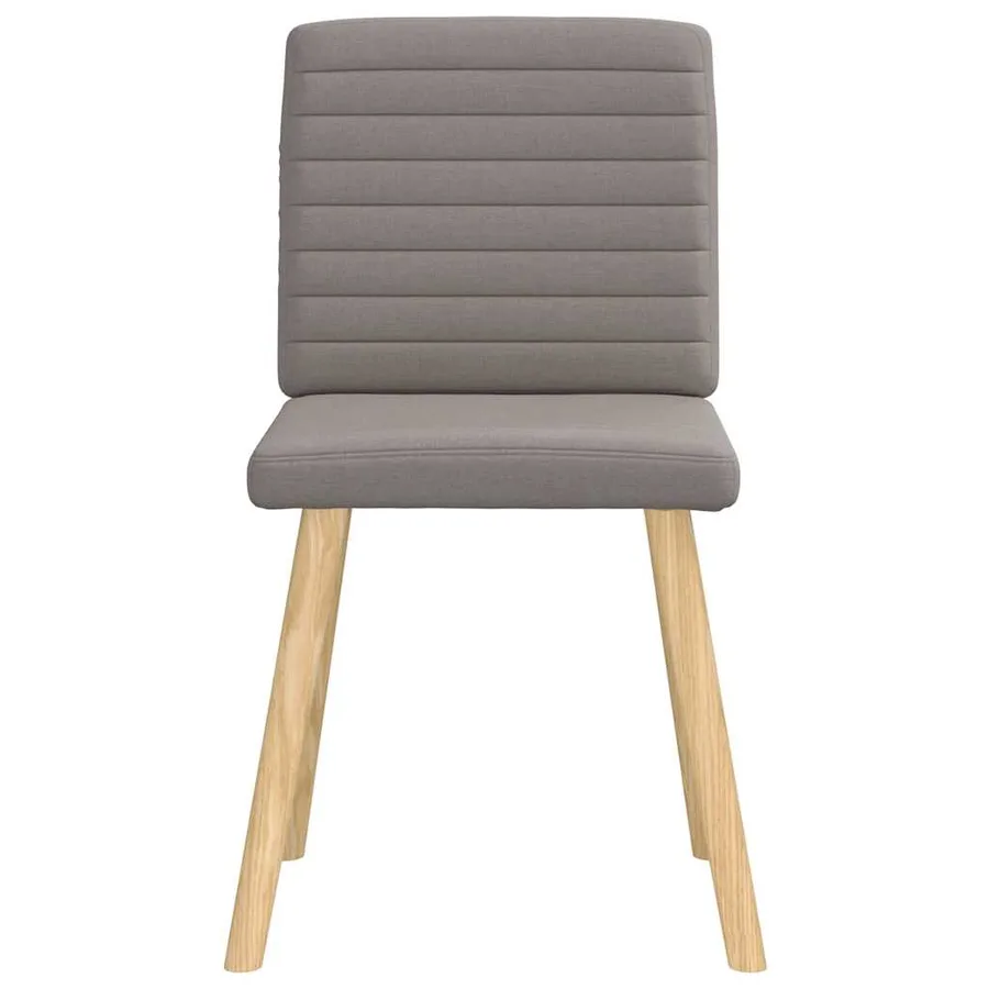 Chaises à manger lot de 6 taupe tissu - 4
