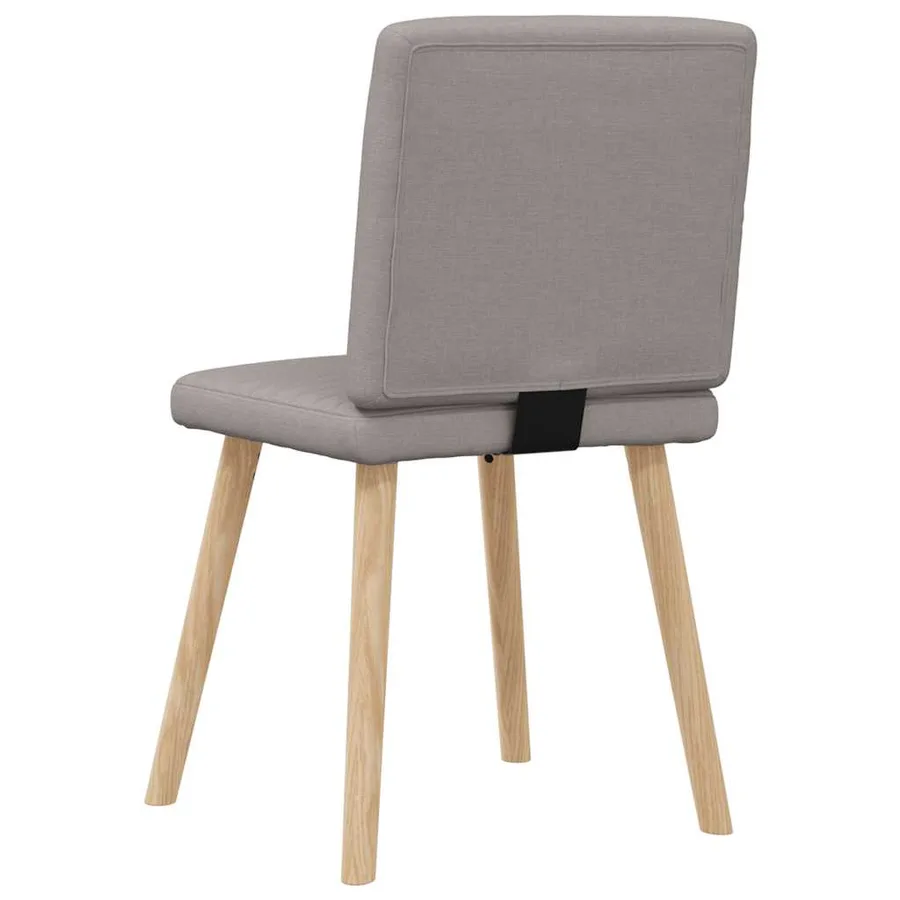 Chaises à manger lot de 6 taupe tissu - 6
