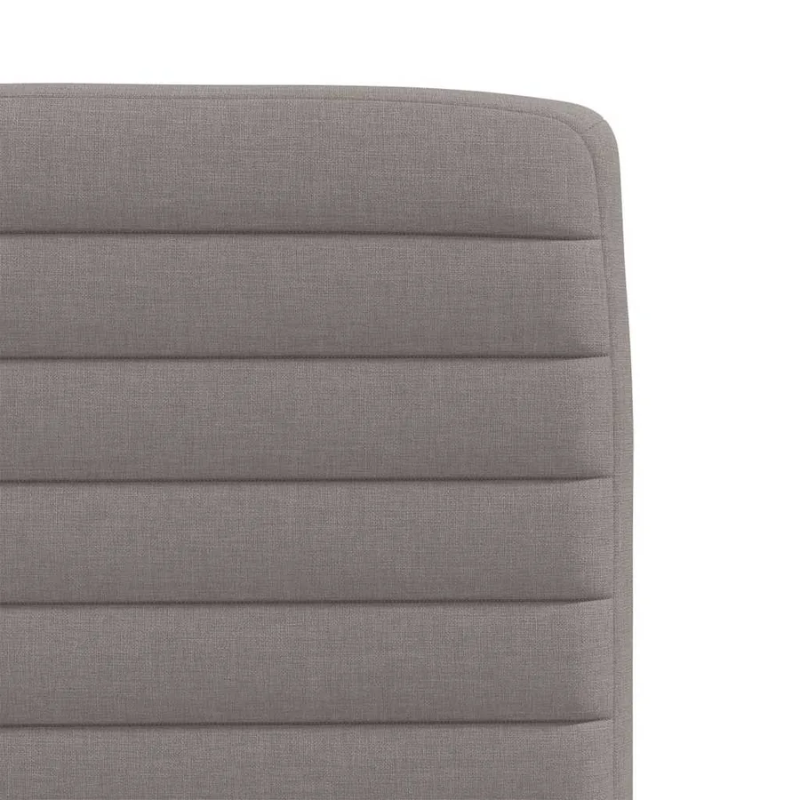 Chaises à manger lot de 6 taupe tissu - 7
