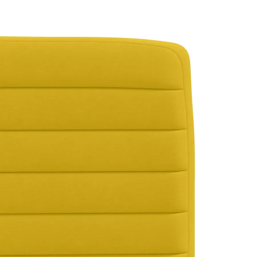 Chaises à manger lot de 6 jaune velours - 7
