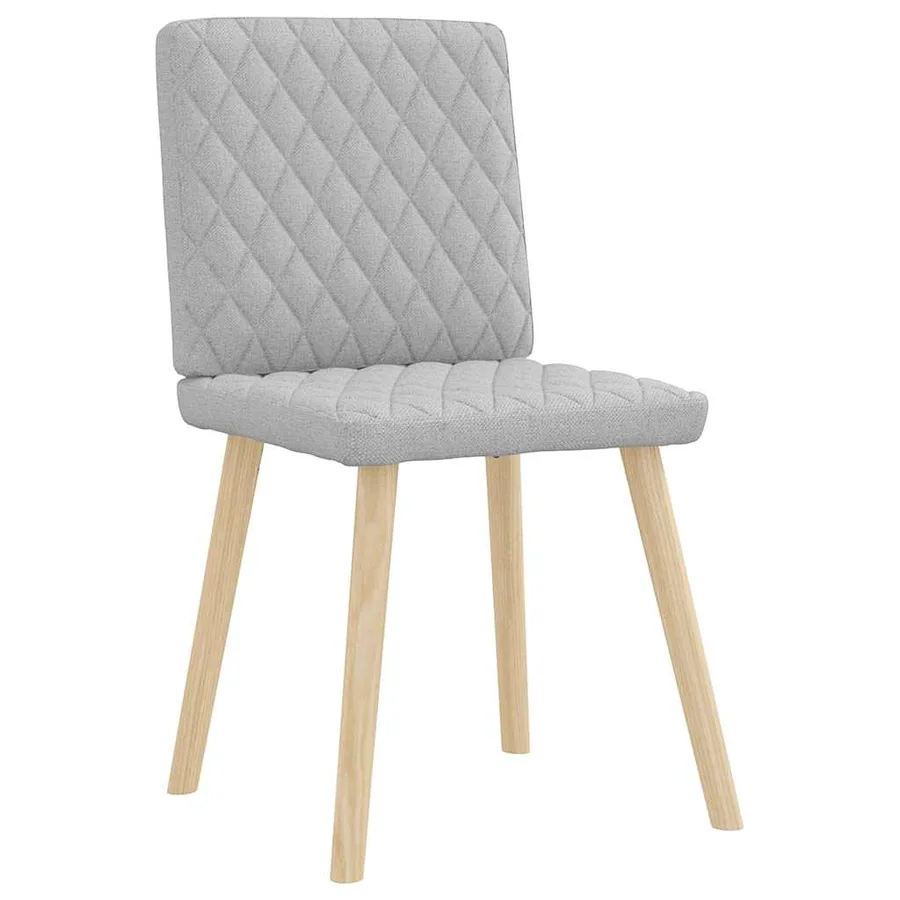 Chaises à manger lot de 2 gris nuage tissu - 4