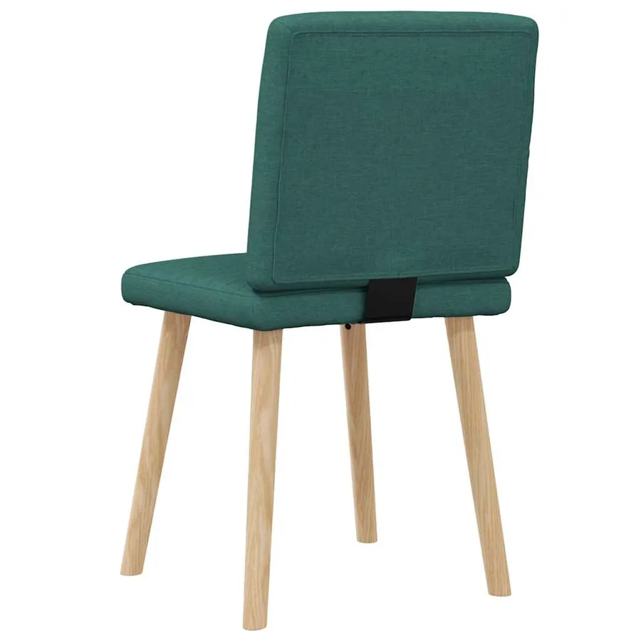 Chaises à manger lot de 2 vert foncé tissu - 6