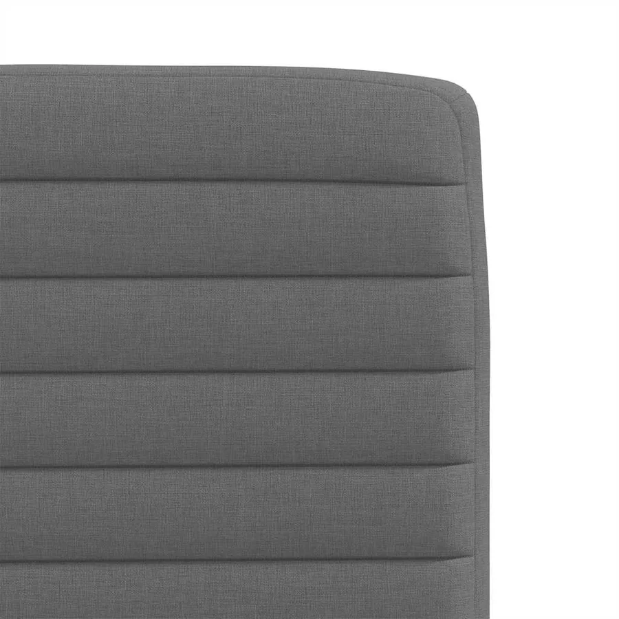 Chaises à manger lot de 4 gris foncé tissu - 7