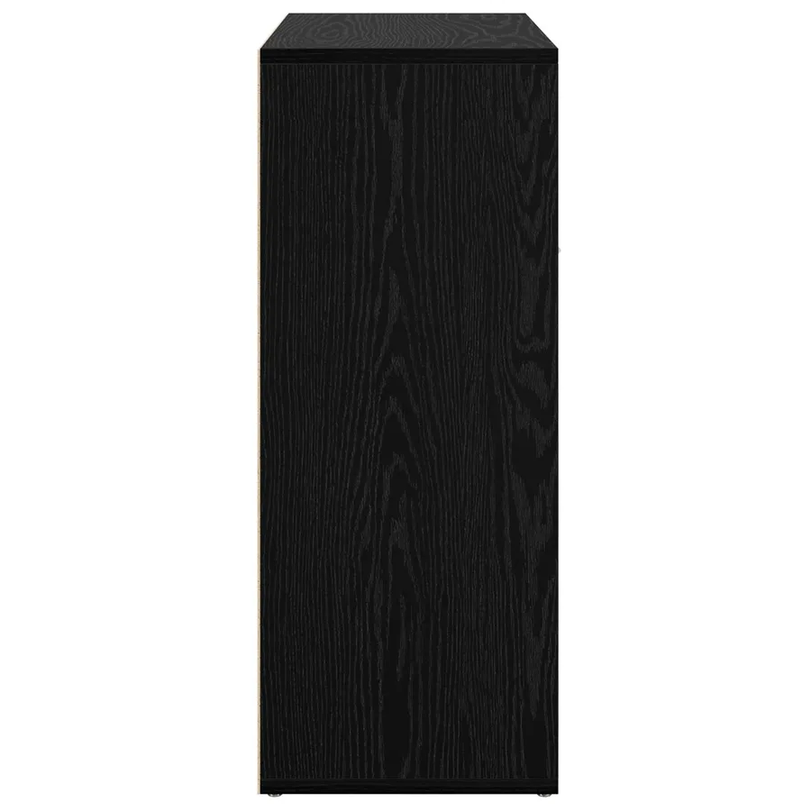 Buffet avec tiroir Chêne noir 60 x 30 x 75 cm Bois d'ingénierie - 7