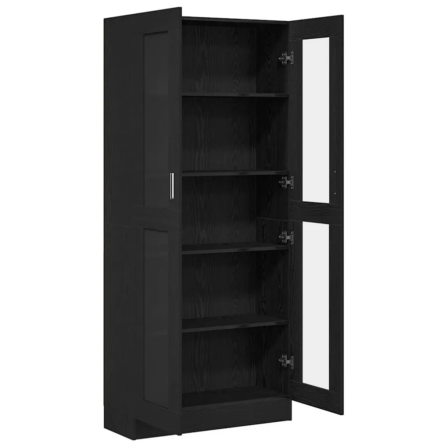 Bibliothèque Chêne noir 82,5 x 30,5 x 185 cm Bois d'ingénierie - 5