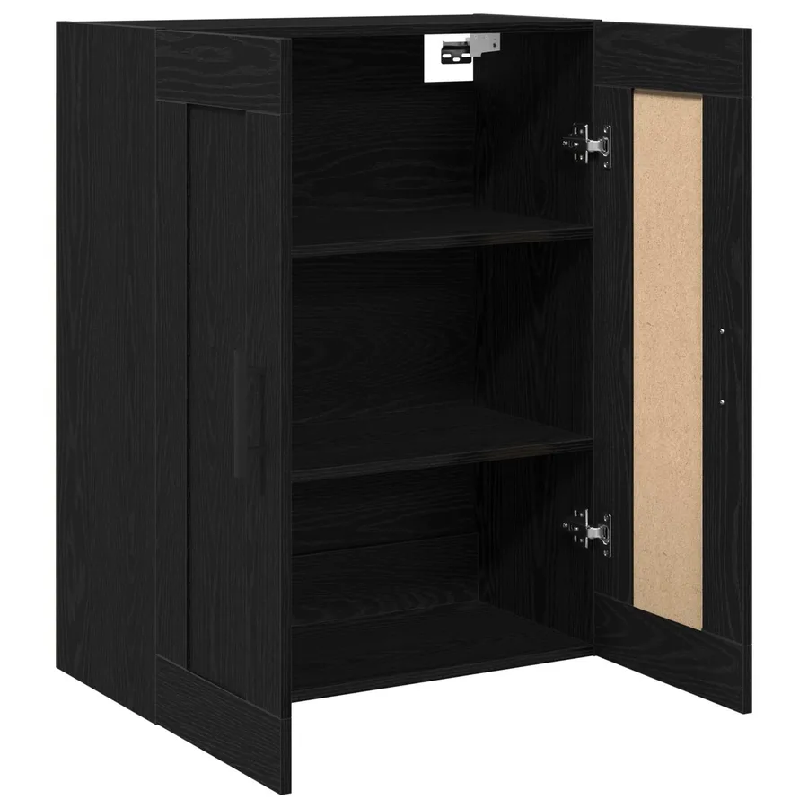 Meuble mural Chêne noir 69,5 x 34 x 90 cm Bois d'ingénierie - 4