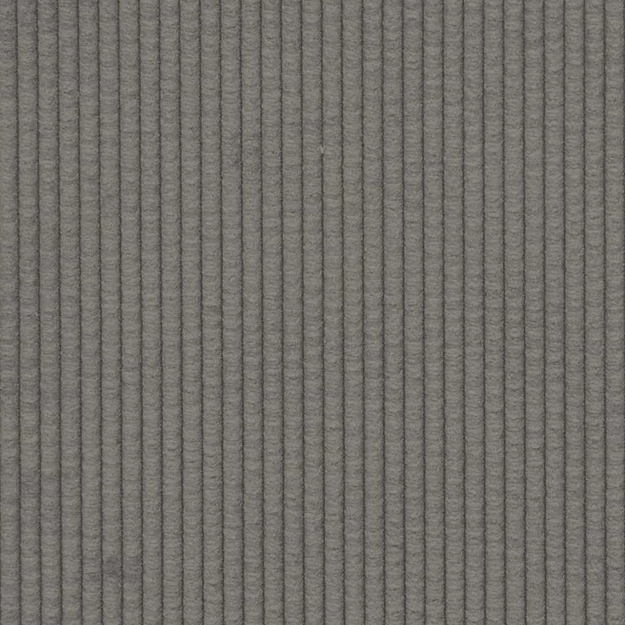 Canapé causeuse gris clair 109 cm tissu velours côtelé - 7