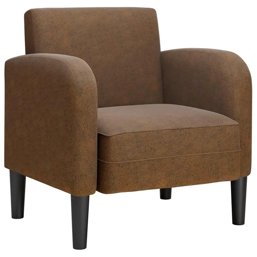 Chaise de canapé avec accoudoirs marron 54 cm similicuir - 2