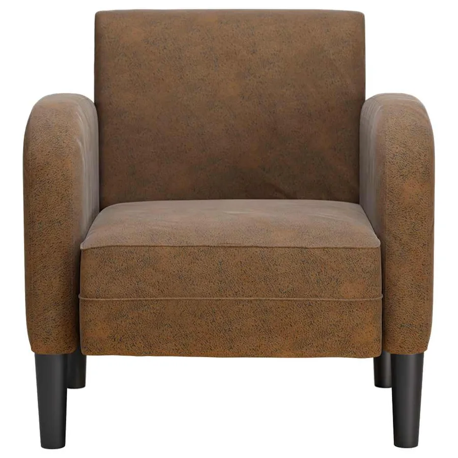 Chaise de canapé avec accoudoirs marron 54 cm similicuir - 3