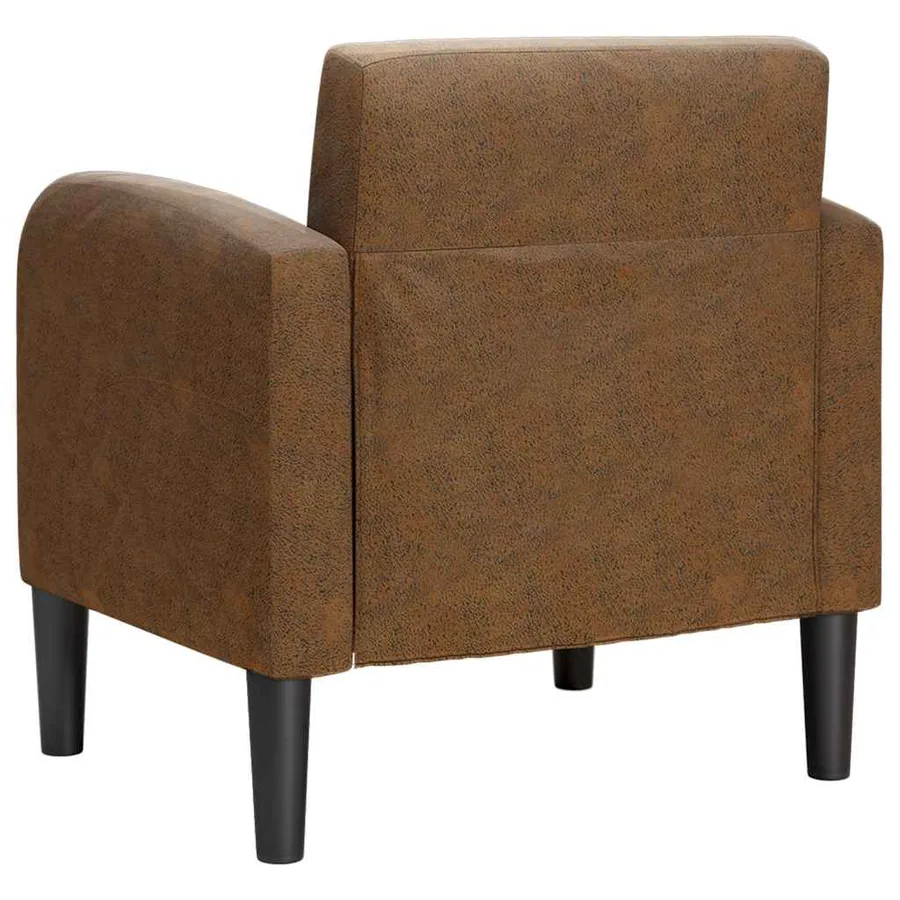 Chaise de canapé avec accoudoirs marron 54 cm similicuir - 5