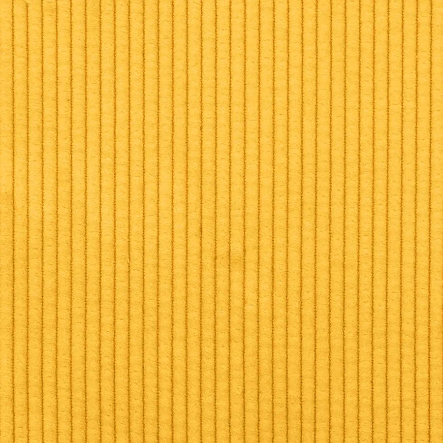 Canapé 2 places avec méridienne en L jaune clair 125 cm Lin - 8