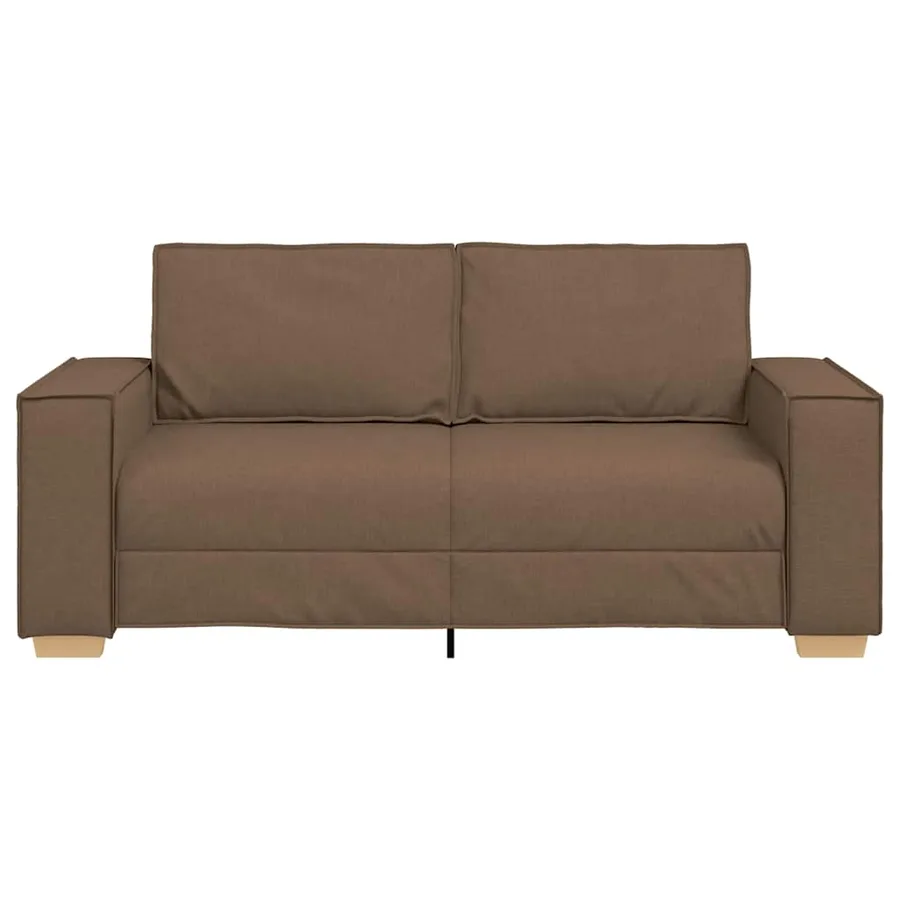 Canapé 2 places Marron 180x78x84 cm Tissu - 4