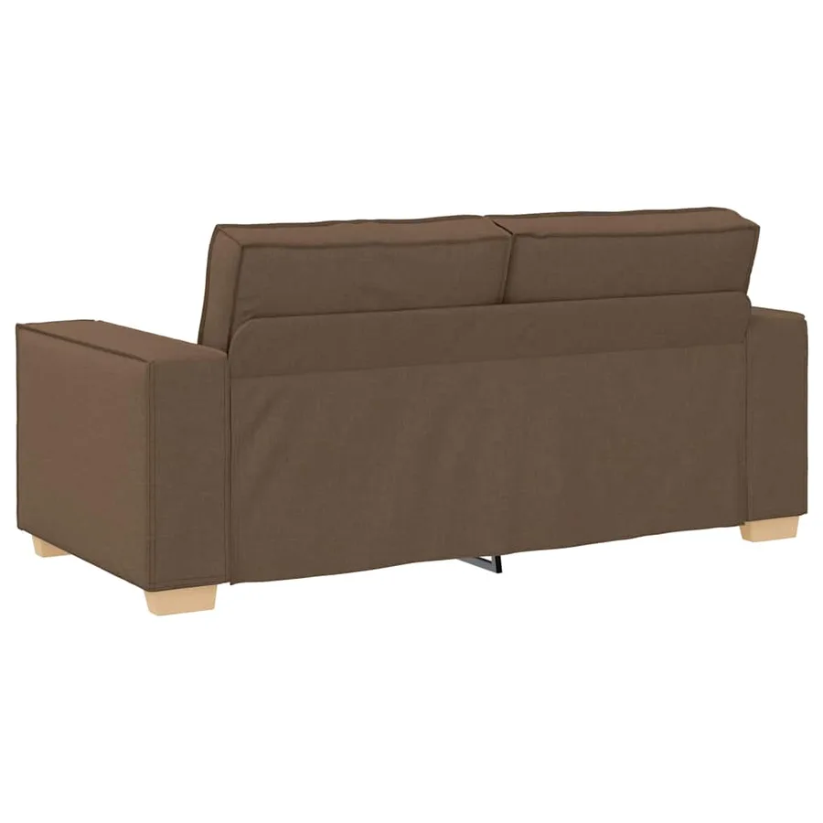 Canapé 2 places Marron 180x78x84 cm Tissu - 5