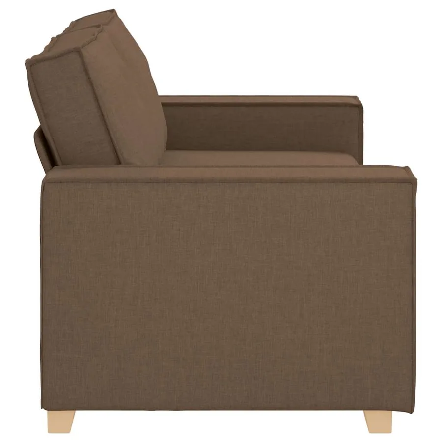 Canapé 2 places Marron 180x78x84 cm Tissu - 6