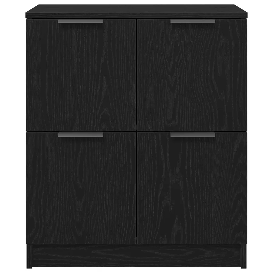 Buffet Chêne noir 60 x 30 x 70 cm Bois d'ingénierie - 6