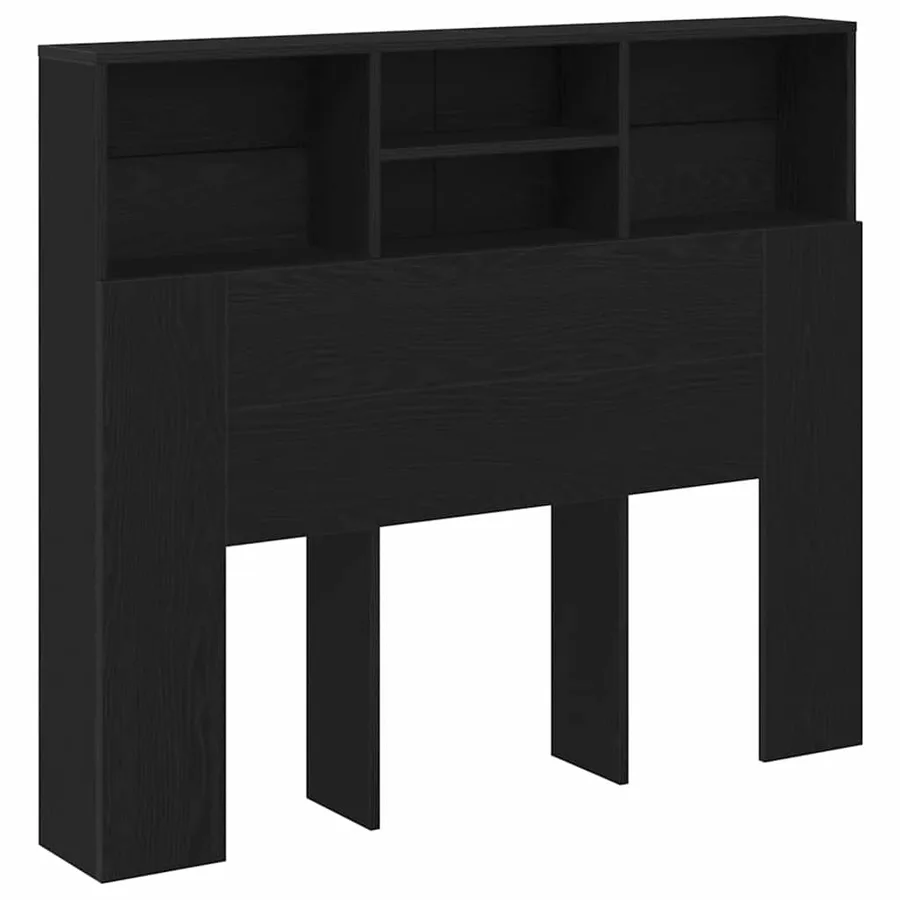 Cabinet de Tête de Lit Chêne noir 120 x 19 x 103,5 cm - 2
