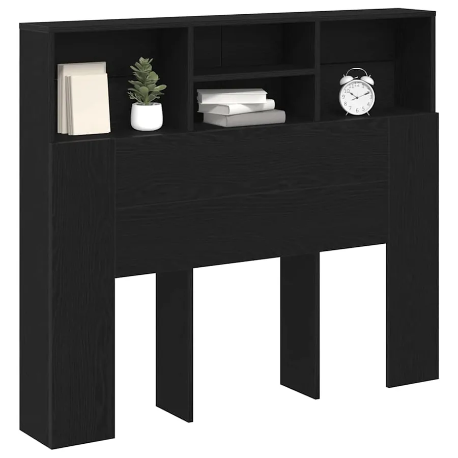 Cabinet de Tête de Lit Chêne noir 120 x 19 x 103,5 cm - 3