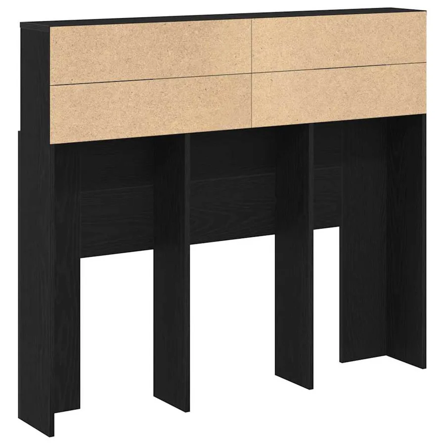 Cabinet de Tête de Lit Chêne noir 120 x 19 x 103,5 cm - 5