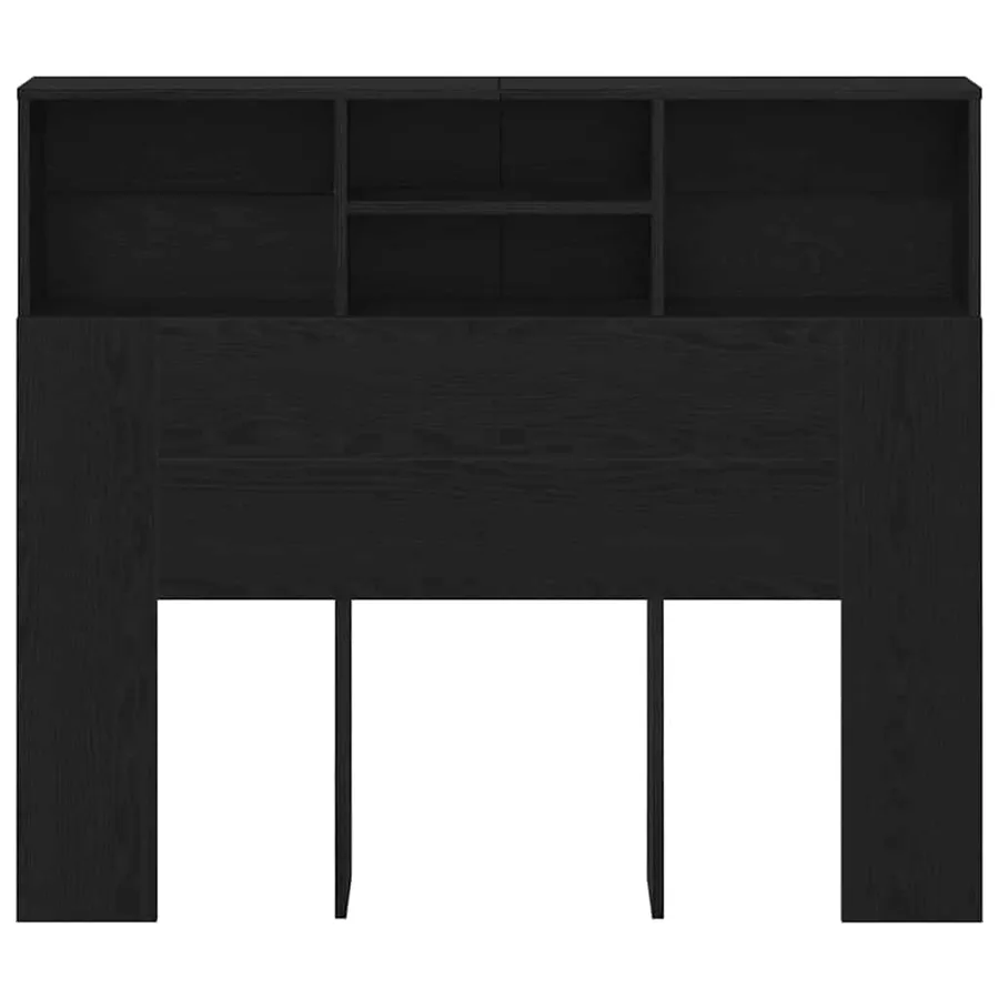 Cabinet de Tête de Lit Chêne noir 120 x 19 x 103,5 cm - 6