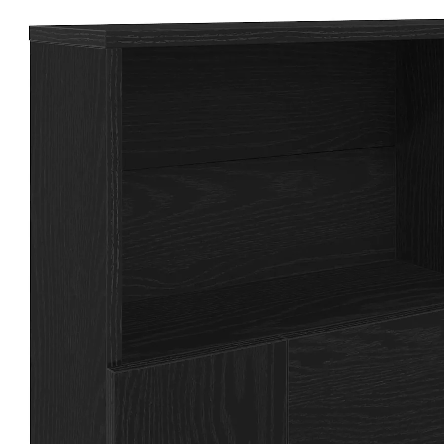 Cabinet de Tête de Lit Chêne noir 120 x 19 x 103,5 cm - 8
