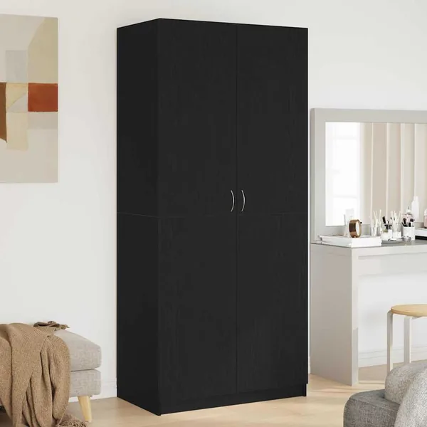 Armoire Chêne noir 90 x 52 x 200 cm Bois d'ingénierie