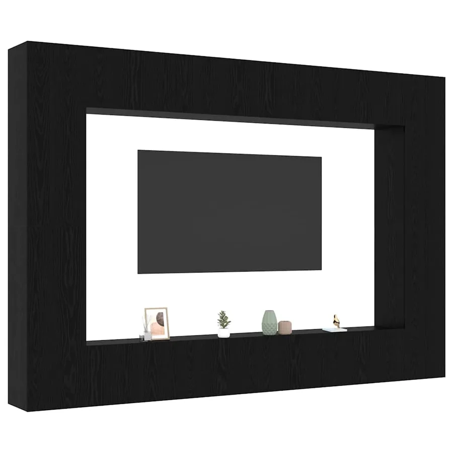 Ensemble meuble TV 8 pcs Chêne noir 100 x 30 x 30 cm - 3
