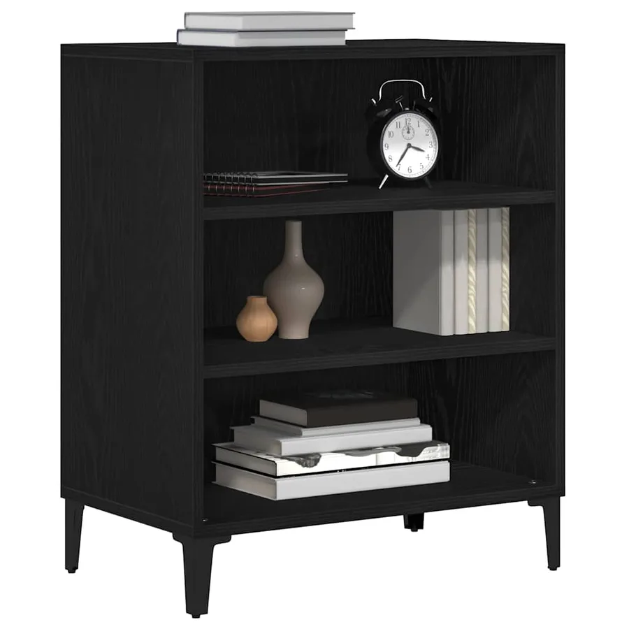 Buffet Chêne noir 57 x 35 x 70 cm Bois d'ingénierie - 3