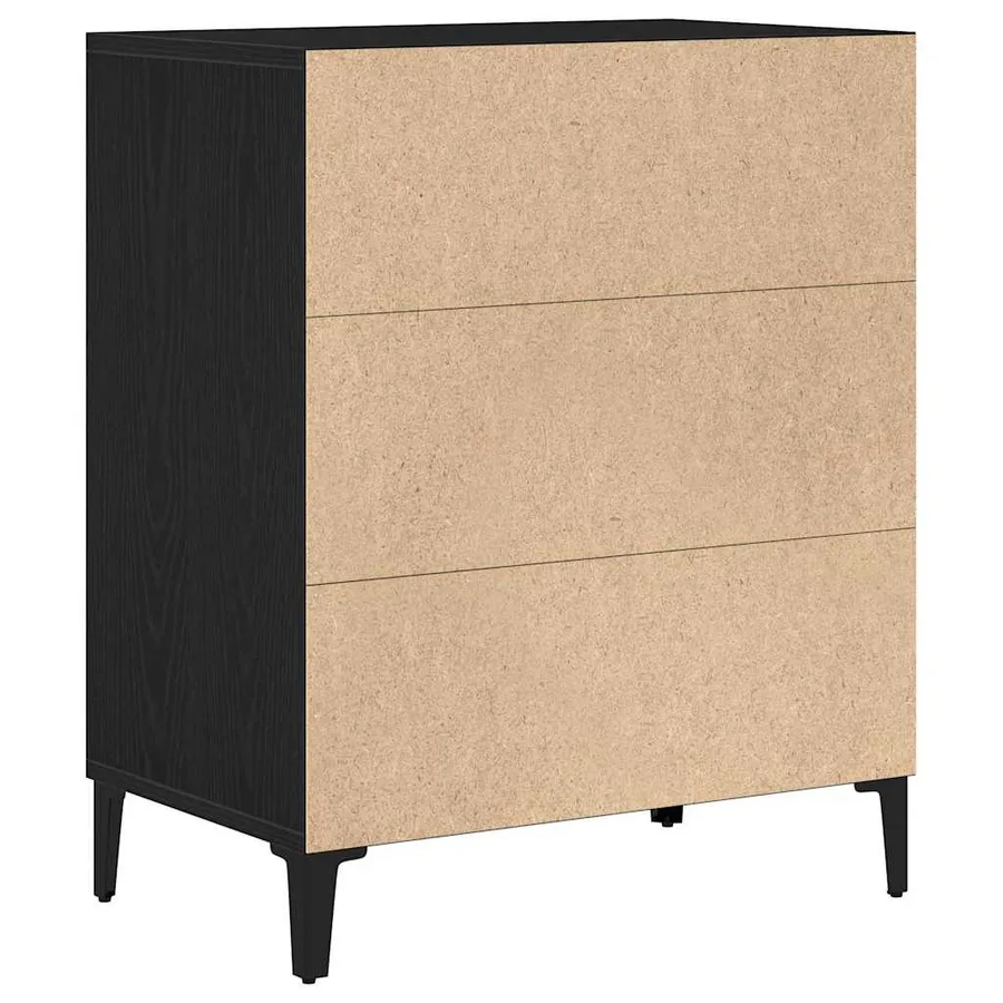 Buffet Chêne noir 57 x 35 x 70 cm Bois d'ingénierie - 5