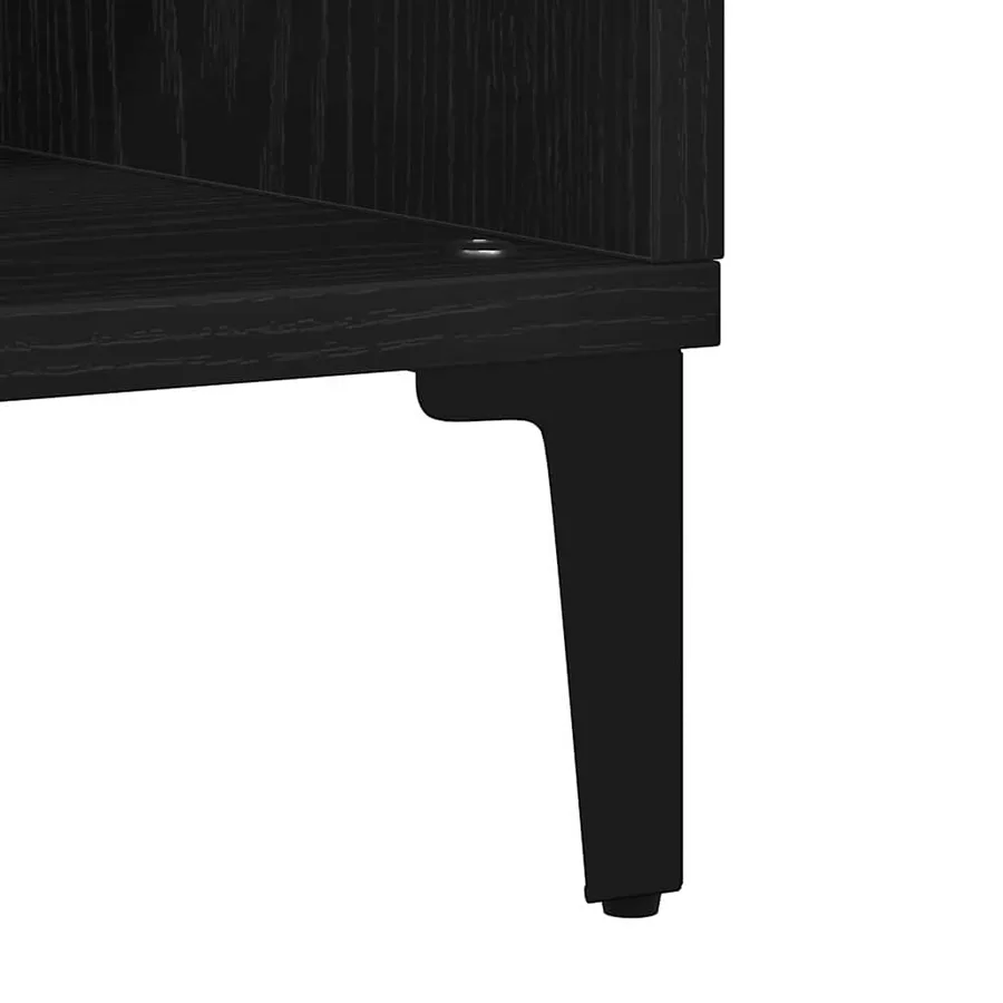 Buffet Chêne noir 57 x 35 x 70 cm Bois d'ingénierie - 9