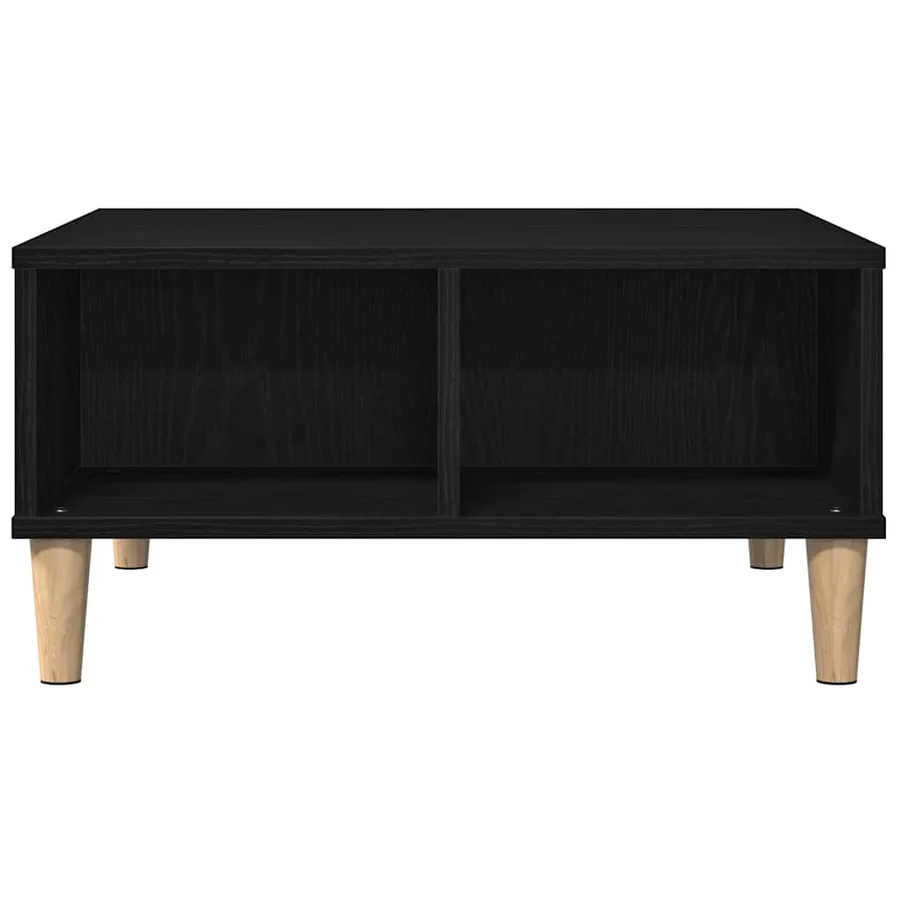 Table basse Chêne noir 60 x 60 x 30 cm Bois d'ingénierie - 6