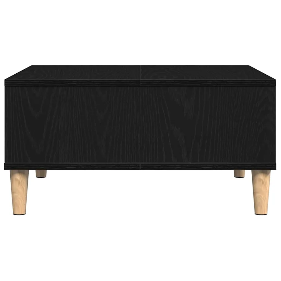 Table basse Chêne noir 60 x 60 x 30 cm Bois d'ingénierie - 7