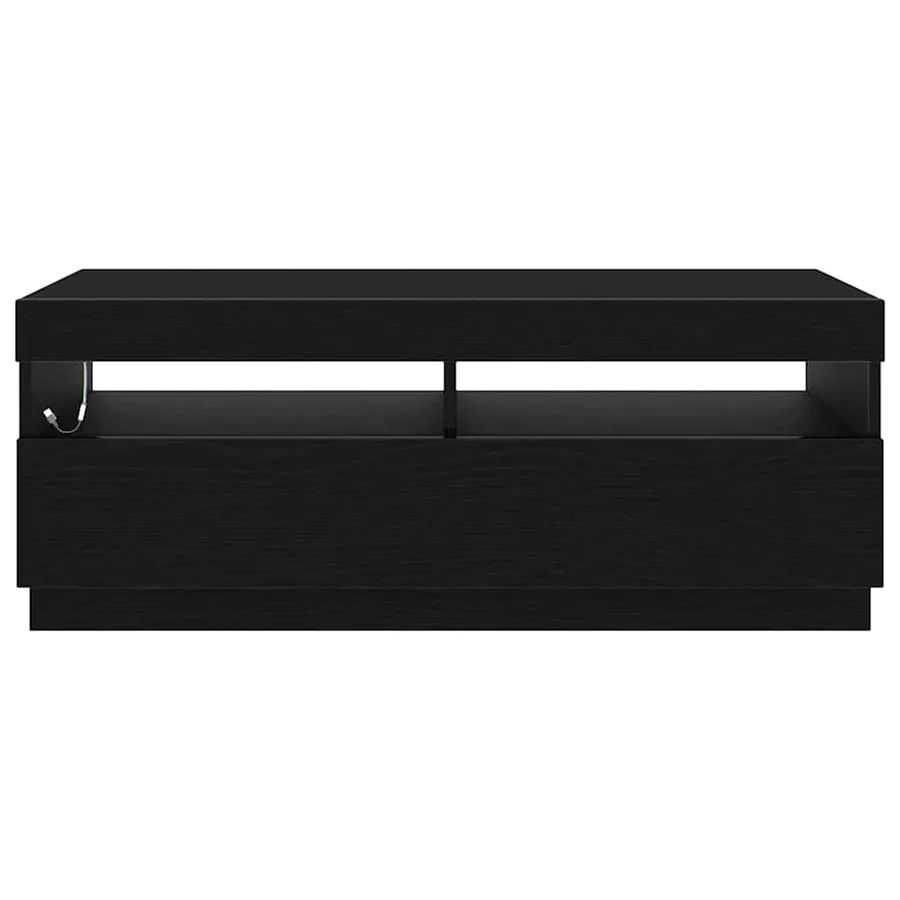 Meuble TV Chêne noir 100 x 35 x 40 cm Bois d'ingénierie - 6