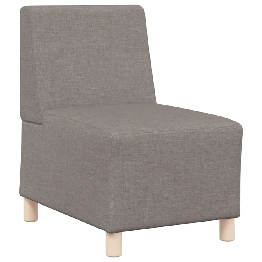 Canapé modulaire sans accoudoirs Taupe 55 cm Tissu - 2