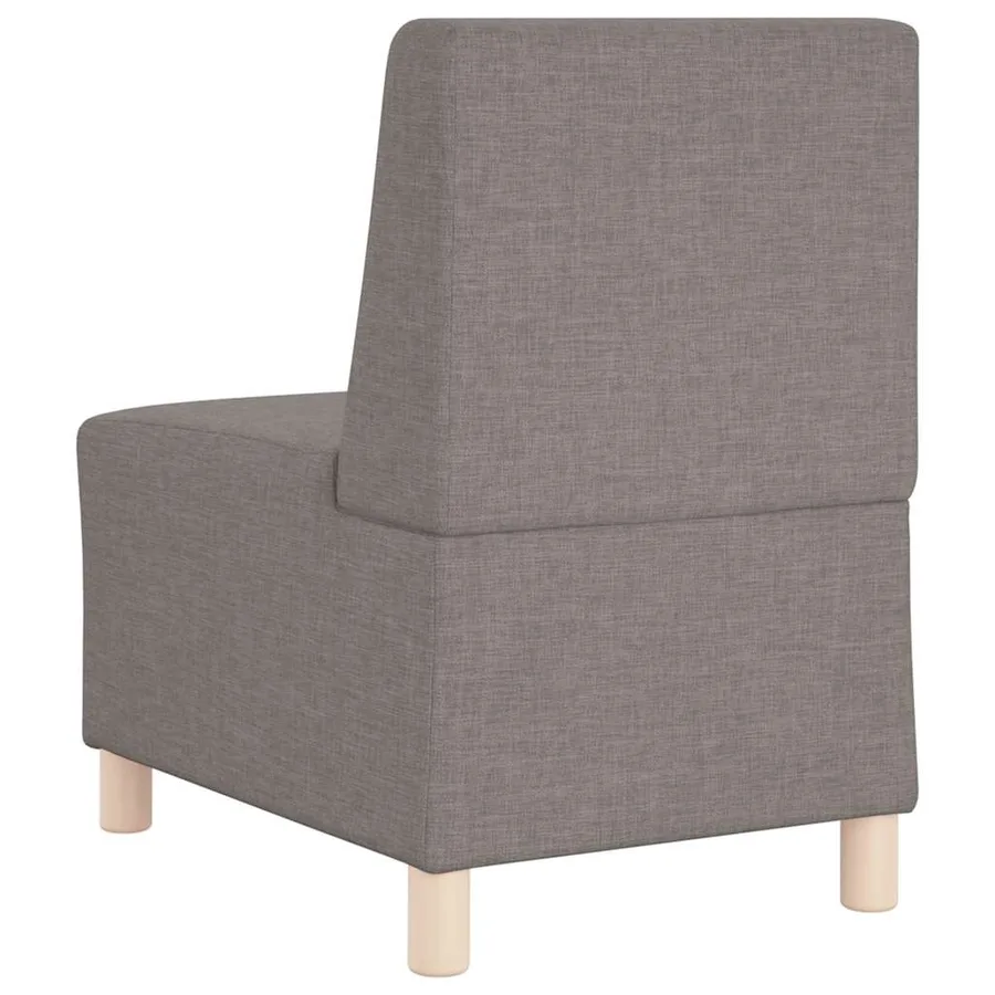 Canapé modulaire sans accoudoirs Taupe 55 cm Tissu - 5