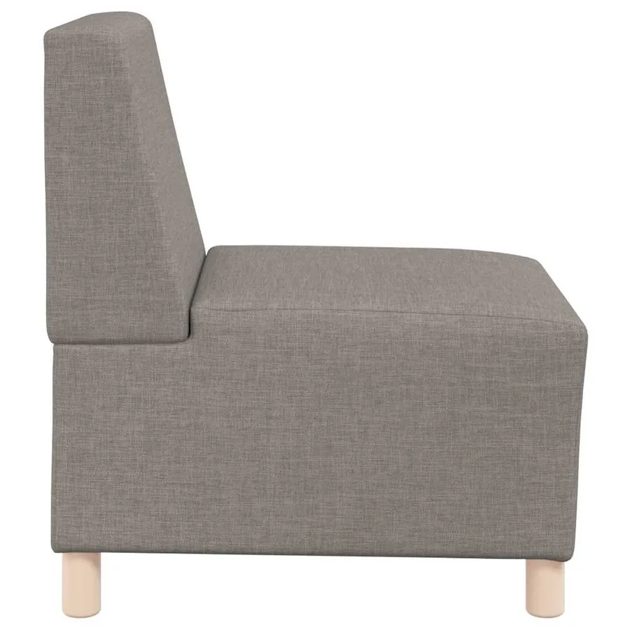 Canapé modulaire sans accoudoirs Taupe 55 cm Tissu - 6