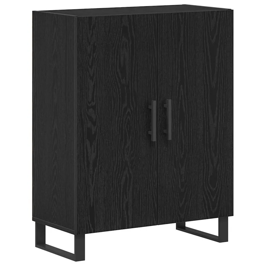 Haut Armoire 2 pcs Chêne noir Bois d'ingénierie - 3