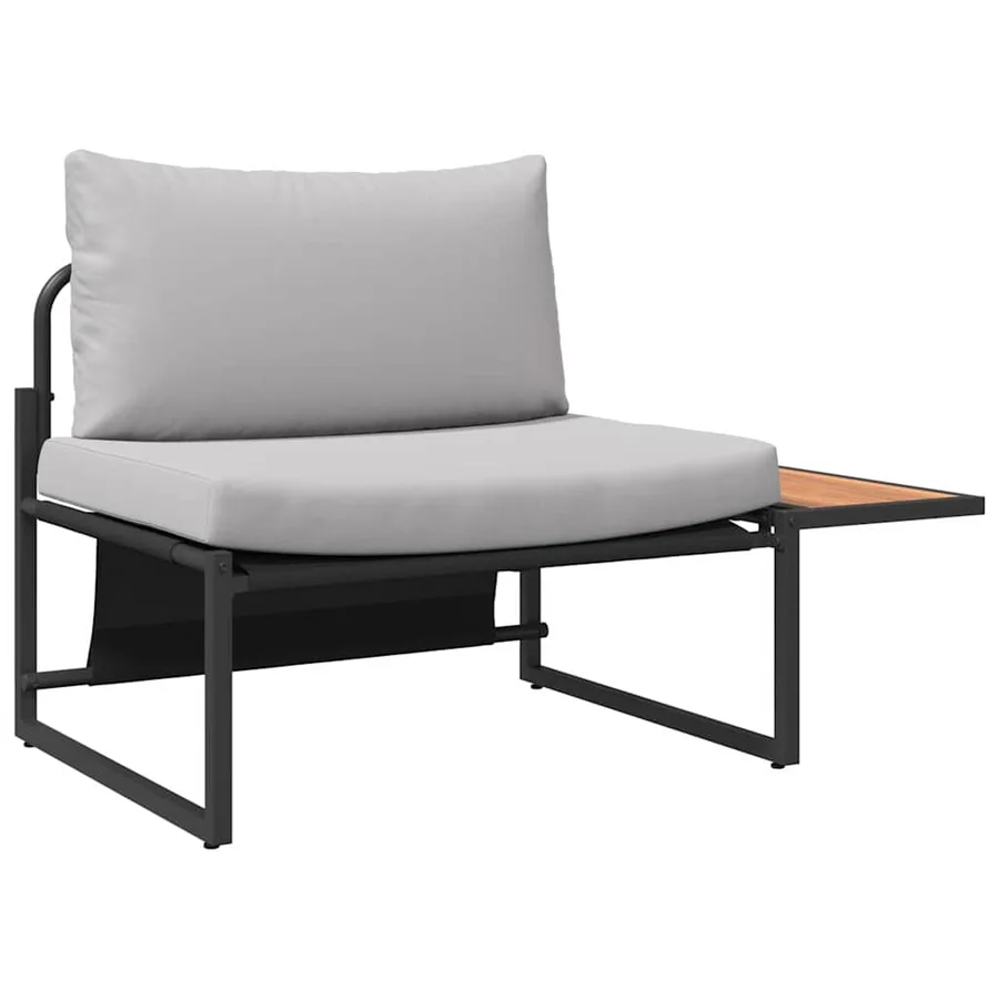 Ensemble de canapé de jardin 2 pcs Gris clair Acier - 2