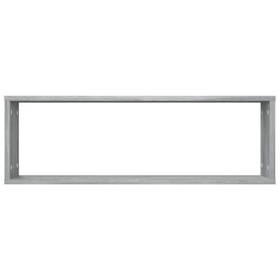 Étagères murales cubiques 2 pcs Sonoma gris 80x15x26,5 cm - 6