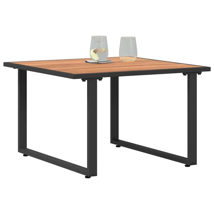 Table basse Noir et Marron 55 x 55 x 35 cm - 3