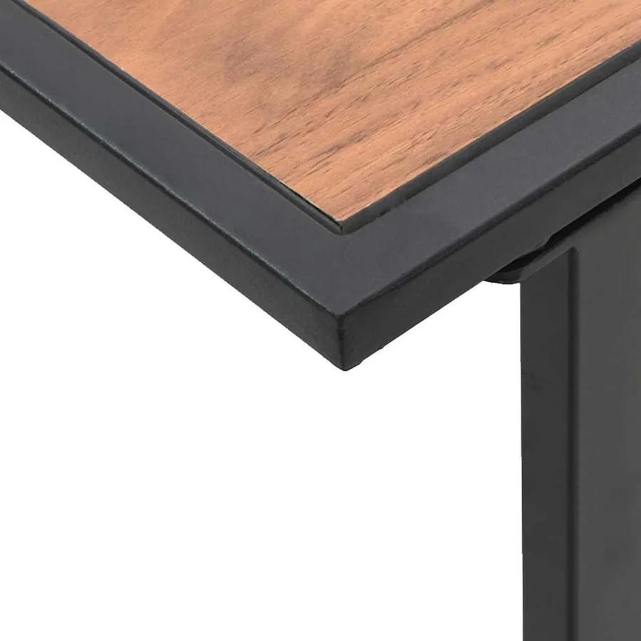 Table basse Noir et Marron 55 x 55 x 35 cm - 9